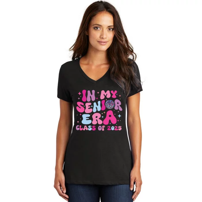 In My Senior Era Class Of 2025 Graduate Senior 2025 Women's V-Neck T-Shirt