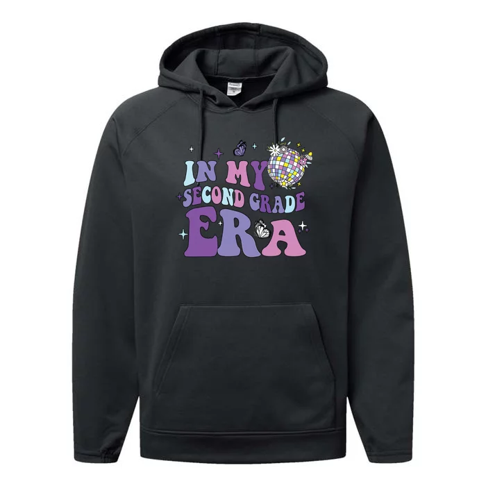 In My Second Grade Era Back To School 2nd Grade Teacher Performance Fleece Hoodie