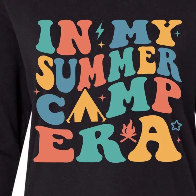 In My Summer Camp Era Funny Camper Camping Life Retro Cute Gift Womens Cotton Relaxed Long Sleeve T-Shirt