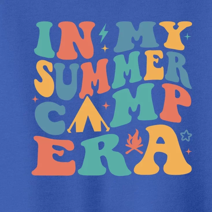 In My Summer Camp Era Funny Camper Camping Life Retro Cute Gift Toddler T-Shirt