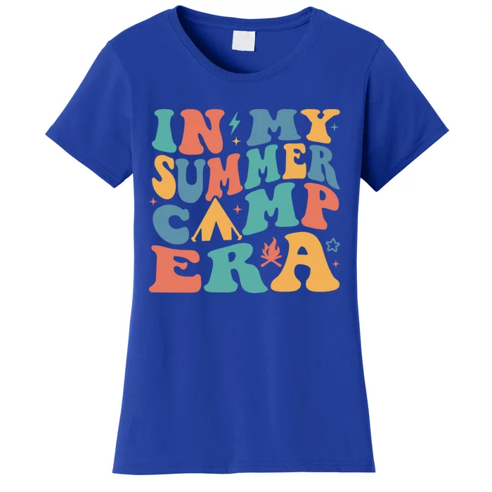 In My Summer Camp Era Funny Camper Camping Life Retro Cute Gift Women's T-Shirt