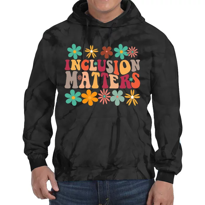 Inclusion Matters Special Ed Teacher Autism Awareness Retro Tie Dye Hoodie