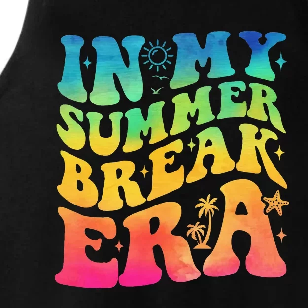 In My Summer Break Era Summer Break Groovy Ladies Tri-Blend Wicking Tank