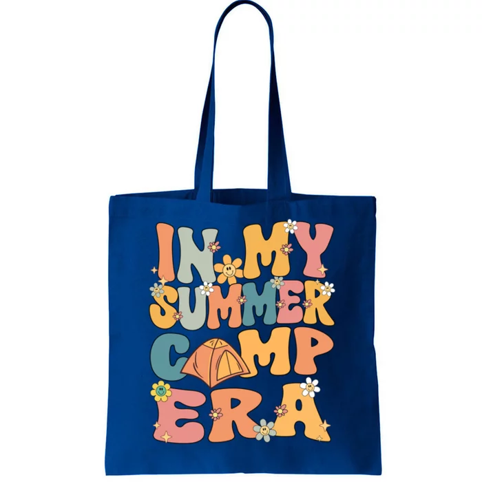 In My Summer Camp Era Retro Groovy Summer Camp Camping Funny Funny Gift Tote Bag