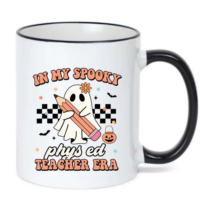 In My Spooky Physical Education Teacher Era Retro Halloween Black Color Changing Mug