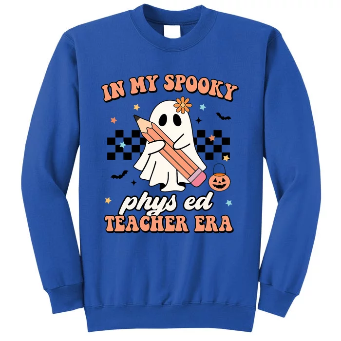 In My Spooky Physical Education Teacher Era Retro Halloween Tall Sweatshirt