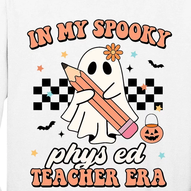 In My Spooky Physical Education Teacher Era Retro Halloween Long Sleeve Shirt