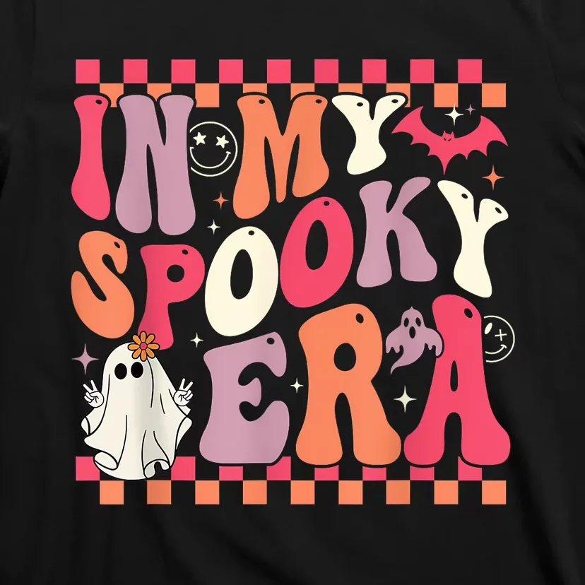 In My Spooky Era Groovy Hippie Halloween Ghost Women T-Shirt