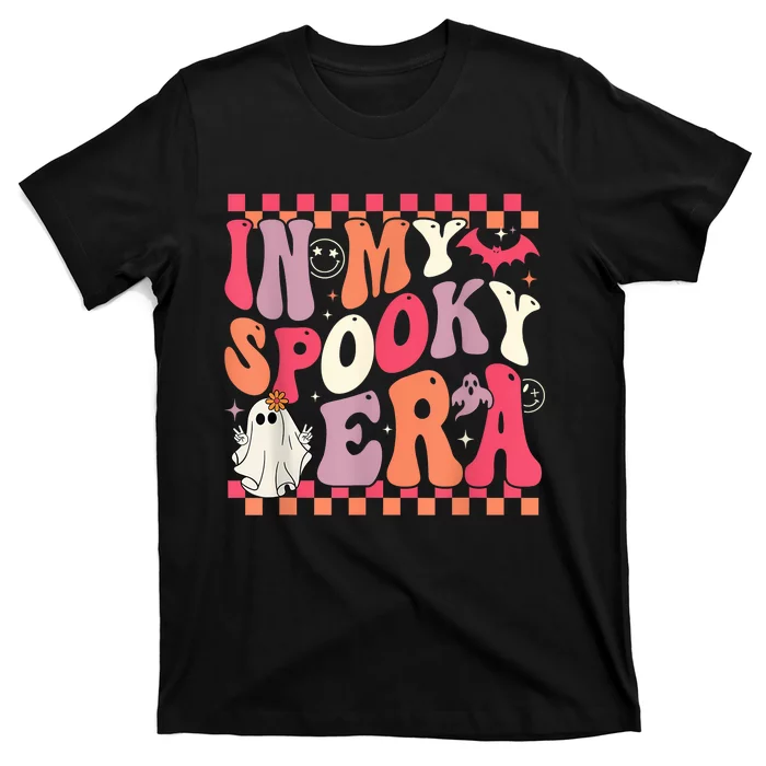 In My Spooky Era Groovy Hippie Halloween Ghost Women T-Shirt