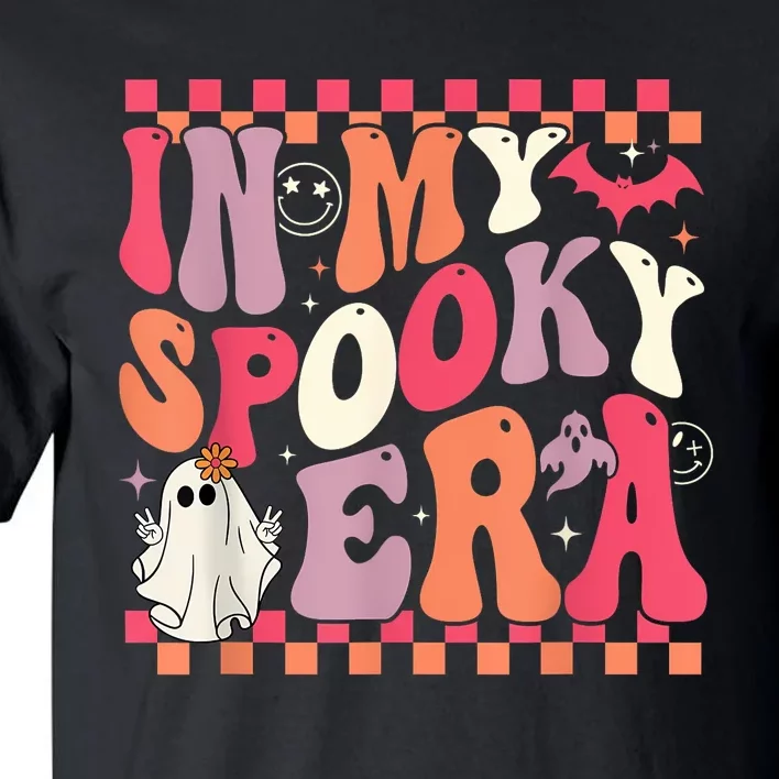 In My Spooky Era Groovy Hippie Halloween Ghost Women Tall T-Shirt