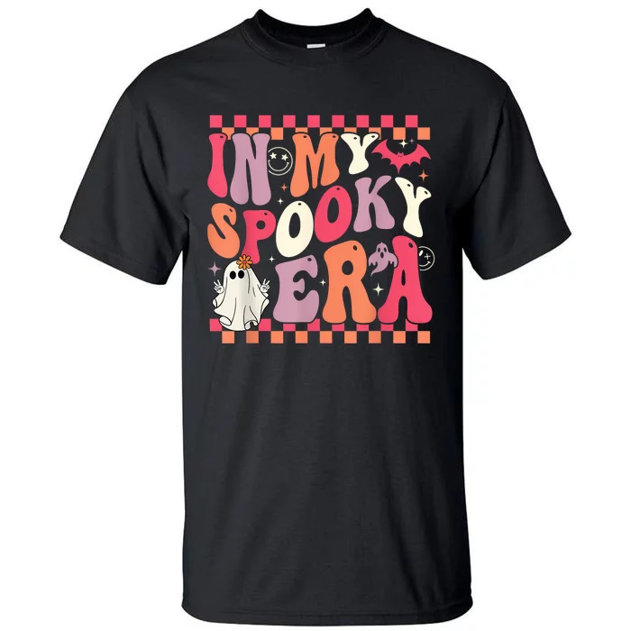 In My Spooky Era Groovy Hippie Halloween Ghost Women Tall T-Shirt