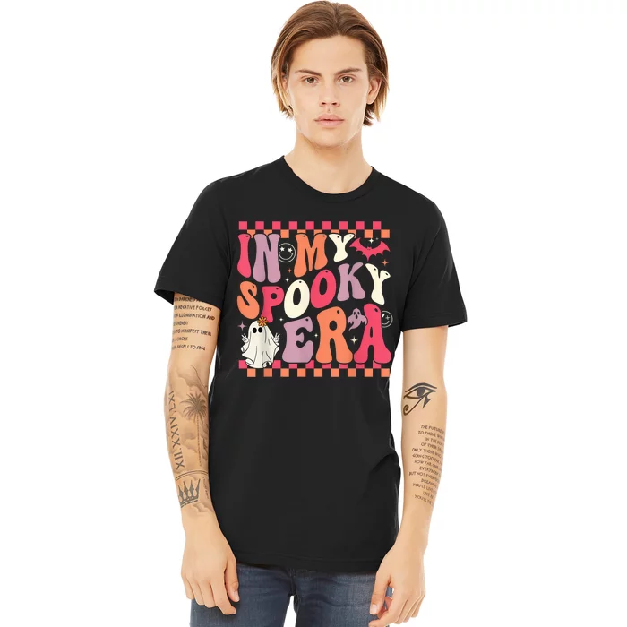 In My Spooky Era Groovy Hippie Halloween Ghost Women Premium T-Shirt