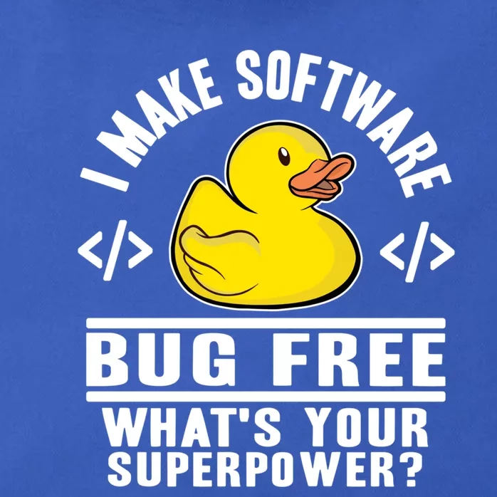 I Make Software Bug Free Programmer Debugging Rubber Duck Gift Zip Tote Bag