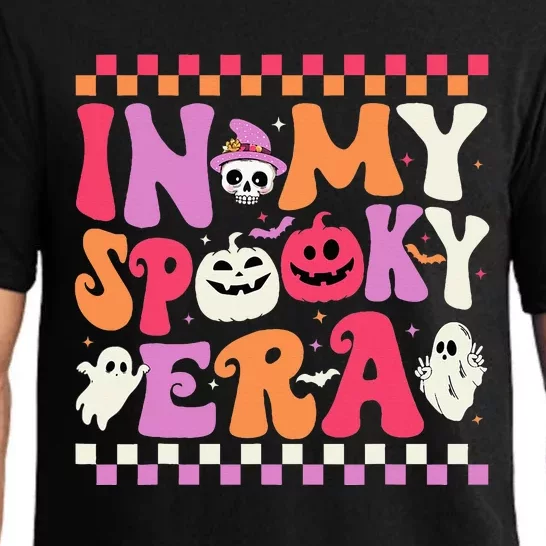 In My Spooky Era Halloween Ghost Groovy Hippie Halloween Pajama Set