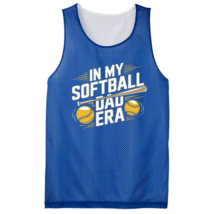 In My Softball Dad Era Softball Dad Pride Softball Dads Funny Gift Mesh Reversible Basketball Jersey Tank