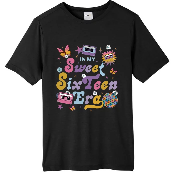 In My Sweet Sixteen E.ra Groovy Retro 16th Birthday ChromaSoft Performance T-Shirt