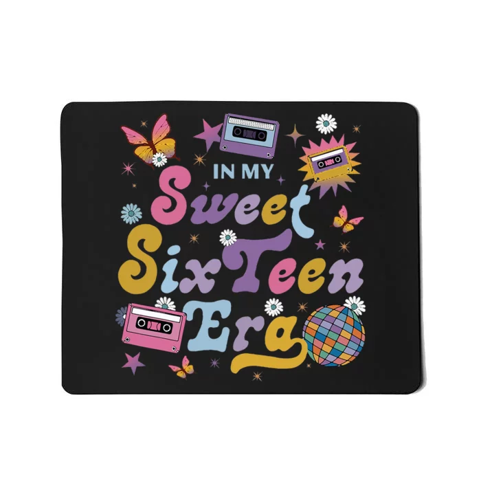 In My Sweet Sixteen E.ra Groovy Retro 16th Birthday Mousepad