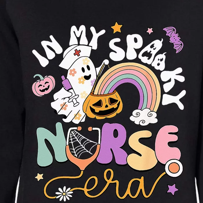 In My Spooky Nurse Era Halloween Rainbow Scary Horror Womens California Wash Sweatshirt