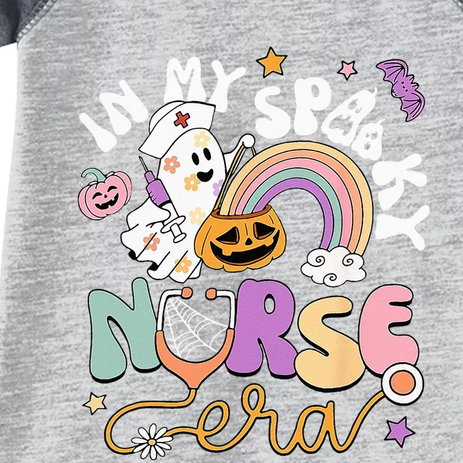 In My Spooky Nurse Era Halloween Rainbow Scary Horror Infant Baby Jersey Bodysuit