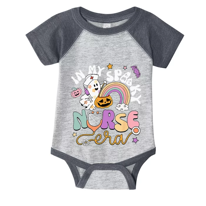 In My Spooky Nurse Era Halloween Rainbow Scary Horror Infant Baby Jersey Bodysuit