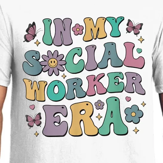 In My Social Worker Era Retro Groovy School Social Worker Pajama Set