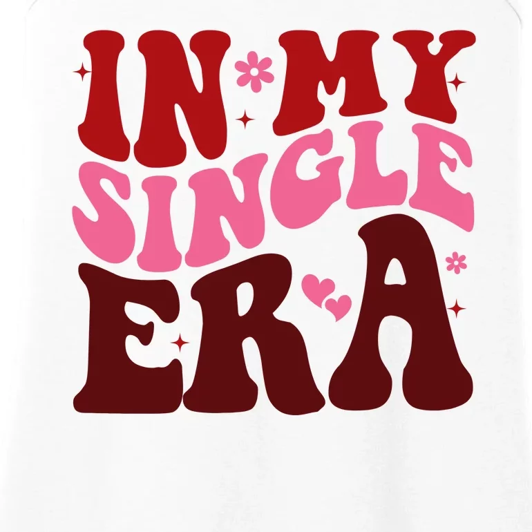 In My Single Era Anti Valentine Groovy Ladies Essential Tank