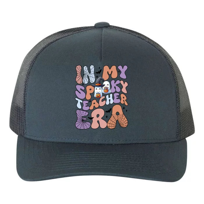 In My Spooky Teacher Era Groovy Ghost Teacher Halloween Gift Yupoong Adult 5-Panel Trucker Hat