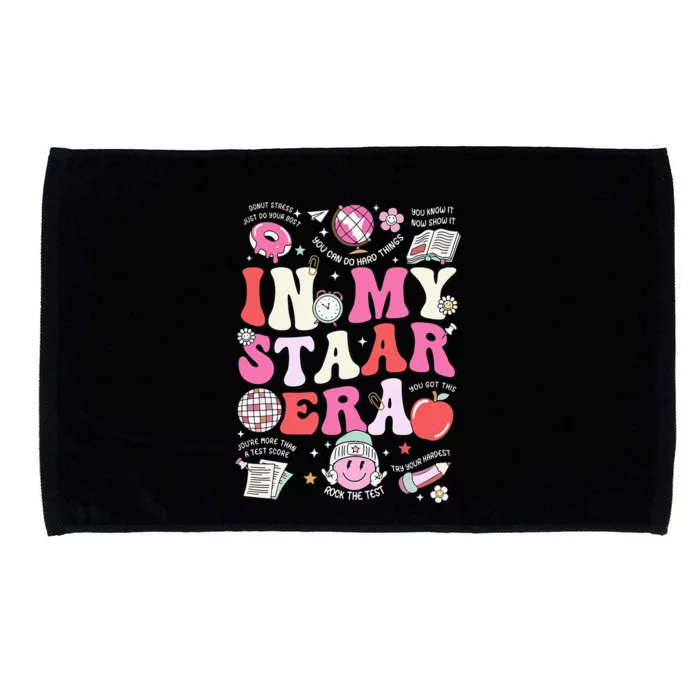 In My Staar Era Motivational Testing Test Day Funny Teacher Microfiber Hand Towel