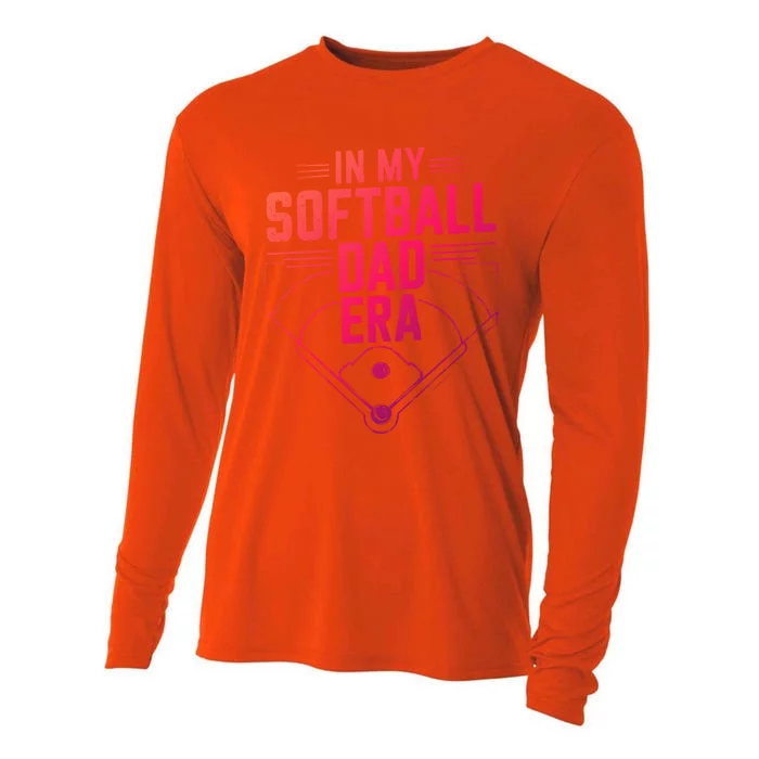 In My Softball Dad Era Softball Team Dad Softball Dads Gift Cooling Performance Long Sleeve Crew