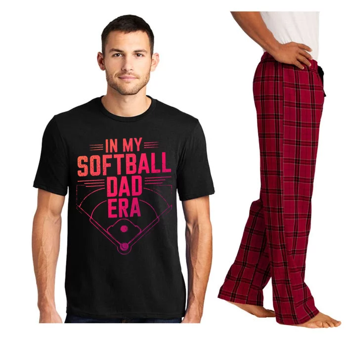 In My Softball Dad Era Softball Team Dad Softball Dads Gift Pajama Set