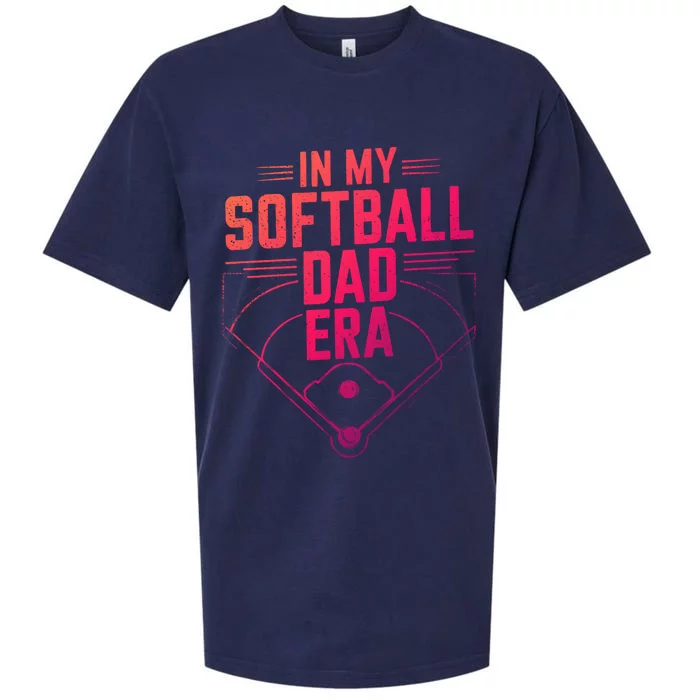 In My Softball Dad Era Softball Team Dad Softball Dads Gift Sueded Cloud Jersey T-Shirt