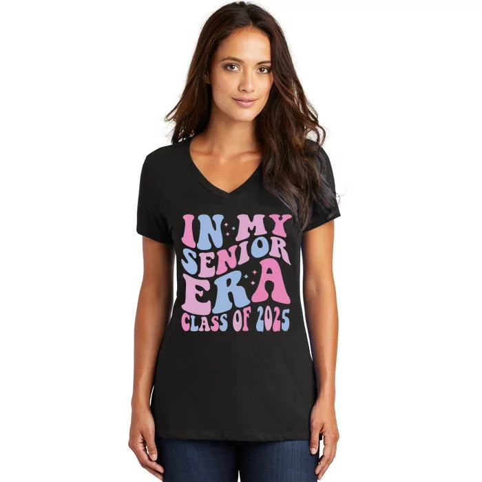 In My Senior Era Class Of 2025 Senior 2025 Women's V-Neck T-Shirt