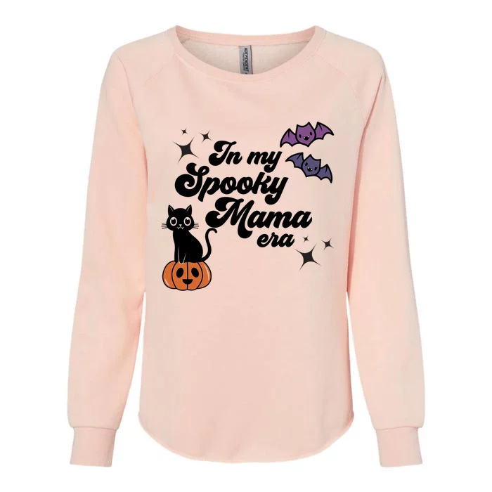 In My Spooky Mama Era Funny Pregnancy Mom Halloween Meaningful Gift Womens California Wash Sweatshirt