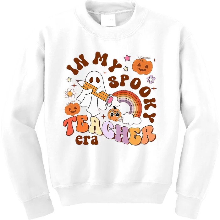 In My Spooky Teacher Era Ghost Teacher Halloween Kids Sweatshirt