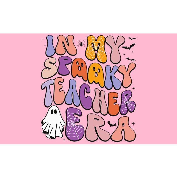 in my spooky teacher era groovy ghost teacher halloween Bumper Sticker