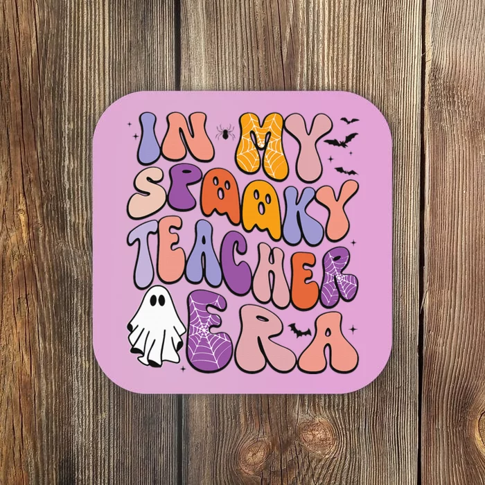 in my spooky teacher era groovy ghost teacher halloween Coaster