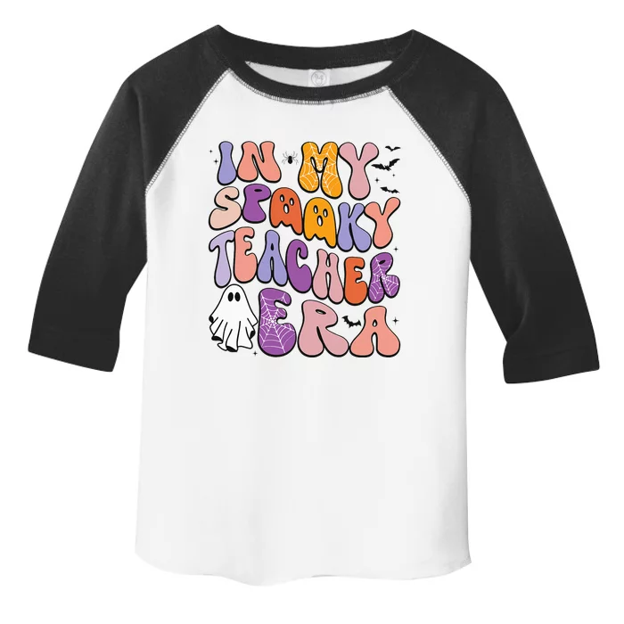 in my spooky teacher era groovy ghost teacher halloween Toddler Fine Jersey T-Shirt