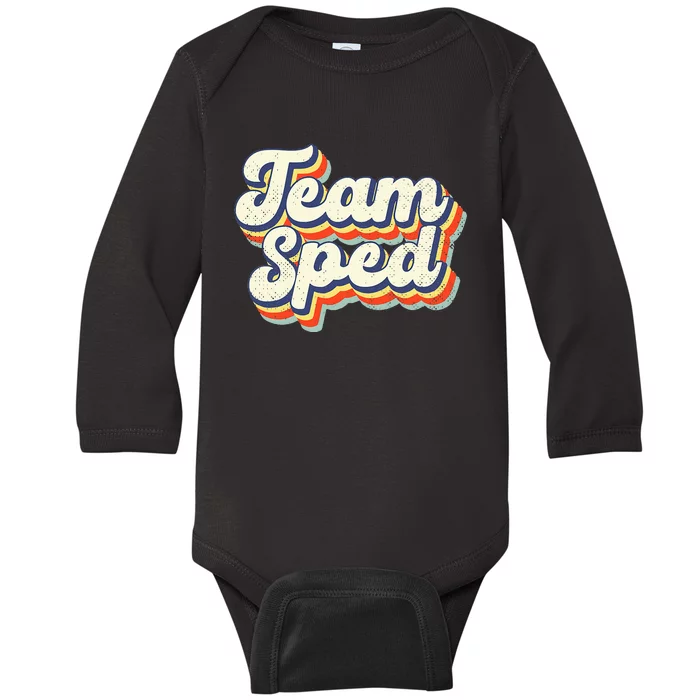 Inclusion Matters Special Education Team Sped Squad Teacher Baby Long Sleeve Bodysuit