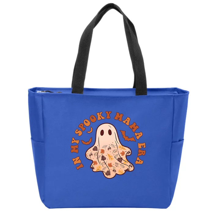 In My Spooky Mama Era Groovy Halloween Gift 2 Sided Great Gift Zip Tote Bag