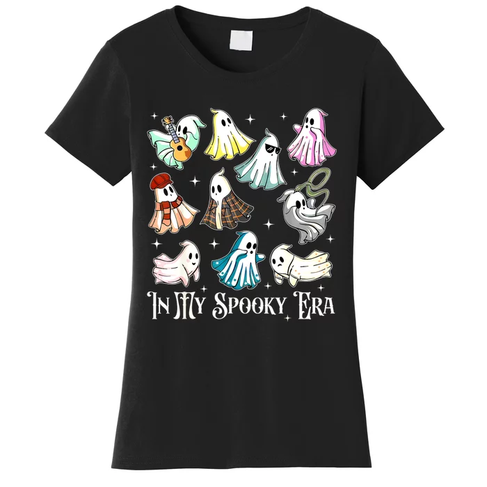 In My Spooky Era Music Lover Cute Ghost Halloween Costume Women's T-Shirt