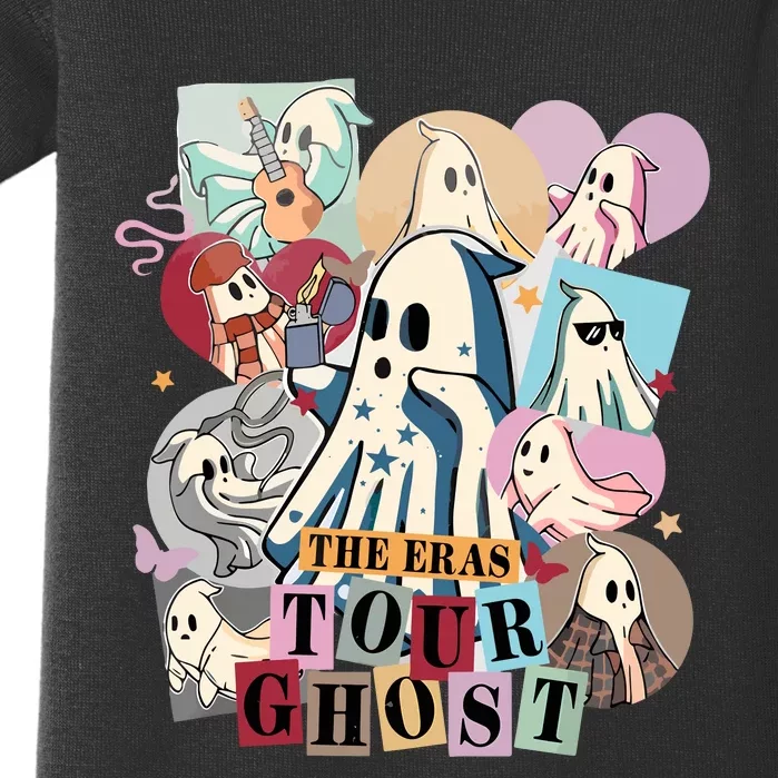 In My Spooky Era Groovy Hippie Halloween Ghost Baby Bodysuit