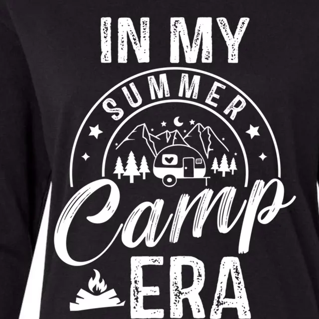 In My Summer Camp Era Camping Squad Adventure Nature Lover Gift Womens Cotton Relaxed Long Sleeve T-Shirt