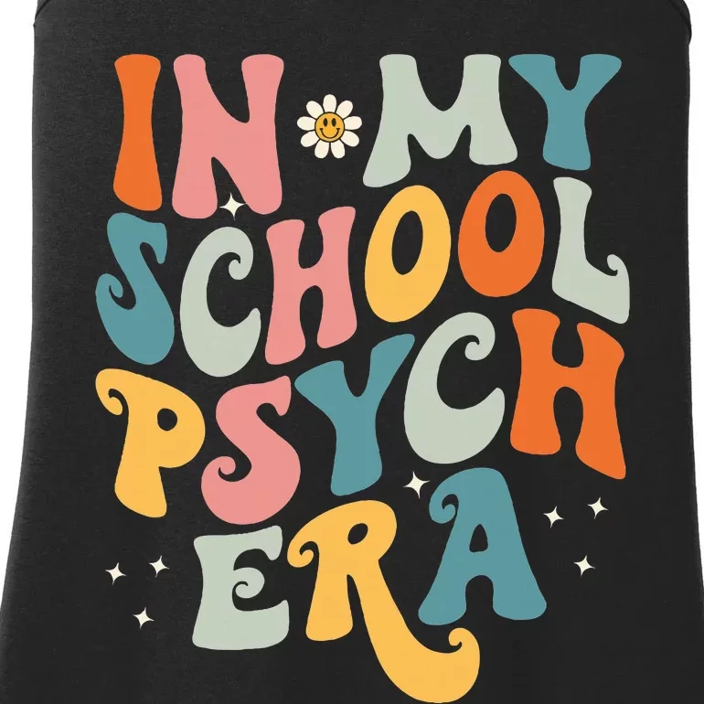 In My School Psych Era Retro School Psychologist Psychology Ladies Essential Tank