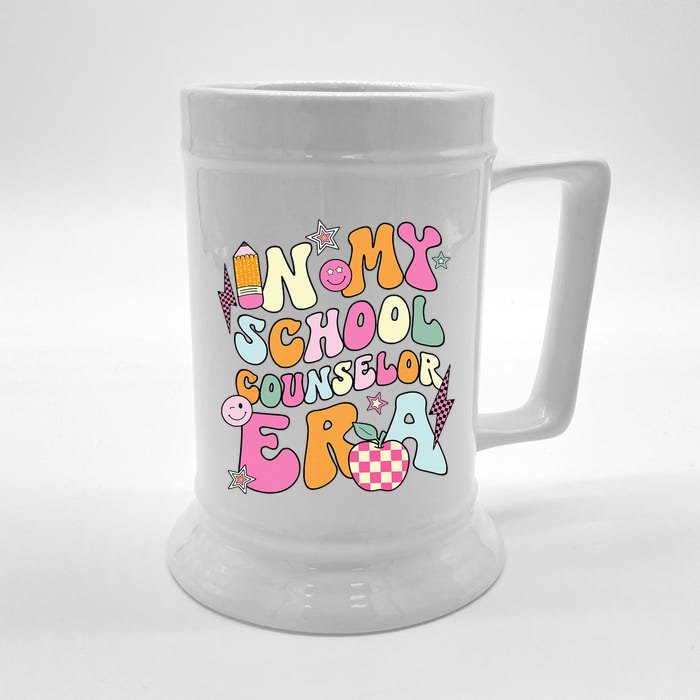 In My School Counselor Era Back To School Teacher Life Front & Back Beer Stein