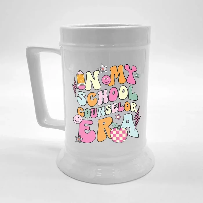 In My School Counselor Era Back To School Teacher Life Front & Back Beer Stein