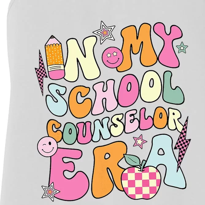 In My School Counselor Era Back To School Teacher Life Women's Racerback Tank