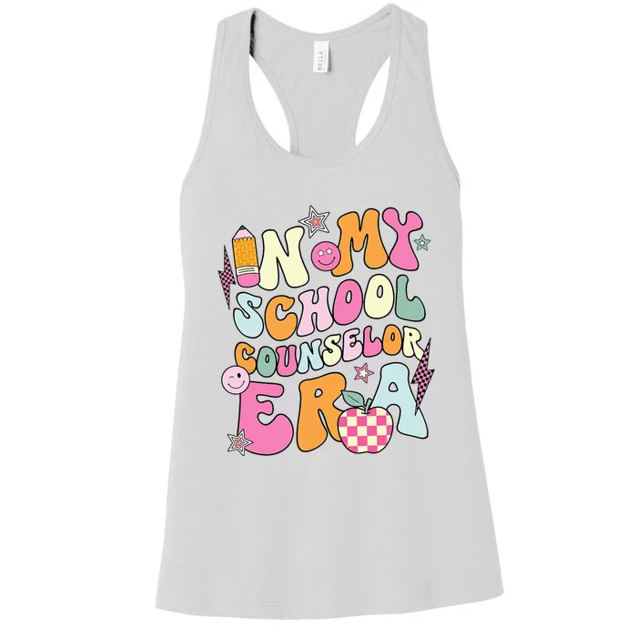 In My School Counselor Era Back To School Teacher Life Women's Racerback Tank