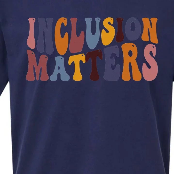 Inclusion Matters Special Education Mindfulness Autism Tee Sueded Cloud Jersey T-Shirt