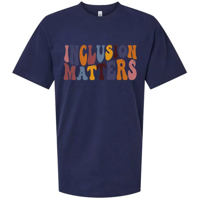 Inclusion Matters Special Education Mindfulness Autism Tee Sueded Cloud Jersey T-Shirt