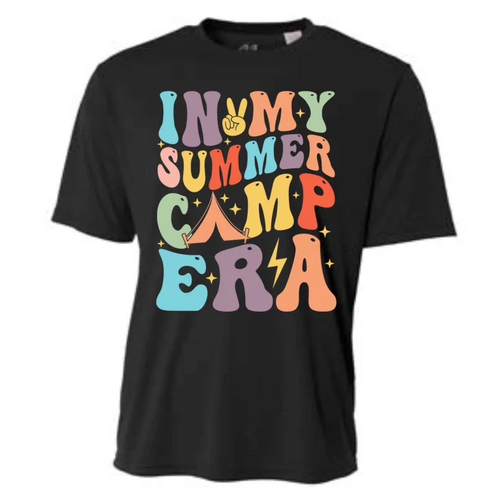 In My Summer Camp Era Retro Groovy Summer Break Gift Cooling Performance Crew T-Shirt